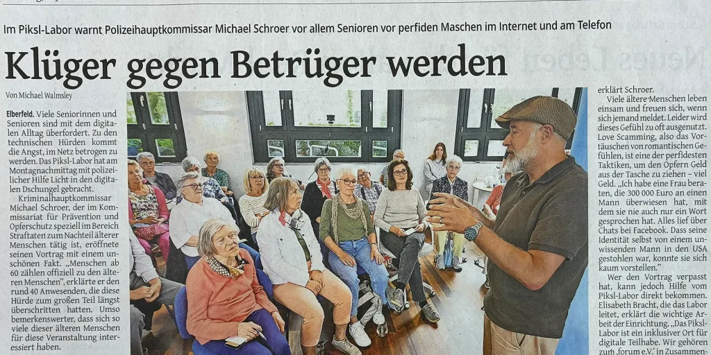 WZ: PIKSL bringt Licht ins Dunkle
