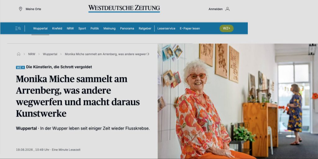 Künstlerin Monika Miche in der WZ